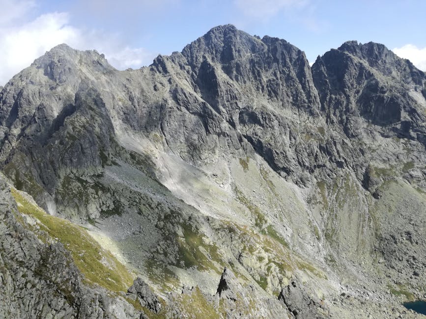 Granitové skaly Vysokých Tatier – príklad vyvrelých hornín